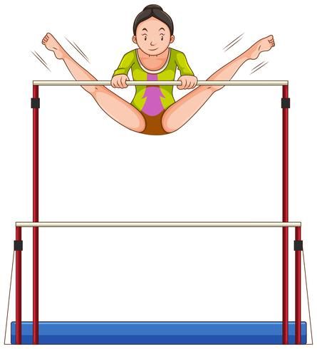 Sports Animation, Gymnastics Bars, Uneven Bars, Dinosaur Illustration, Vector Free Download, Two Girls, Vector Photo, Image Illustration, Gymnastics