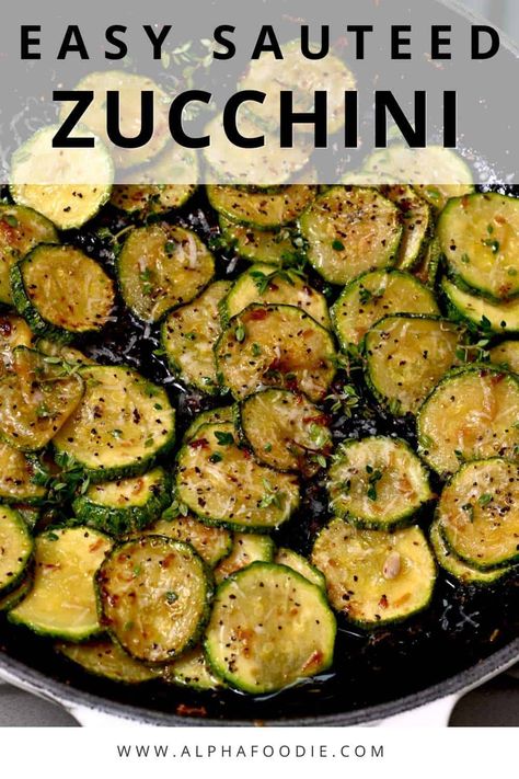 Pan-fried zucchini is a quick, easy, and healthy, versatile side dish for any meal! Enjoy the sauteed zucchini with garlic, lemon, and parmesan as I have, or experiment with tons of other seasoning options - just 10 minutes from start to finish! Gluten-free, low-carb, keto, vegetarian, + vegan optional! Fried Zuccini, Sauteed Chicken Recipes, Sauteed Zucchini Recipes, Sauteed Zucchini And Squash, Pan Fried Zucchini, Fried Zucchini Recipes, Zucchini Side Dishes, Zucchini Recipes Healthy, Easy Zucchini Recipes