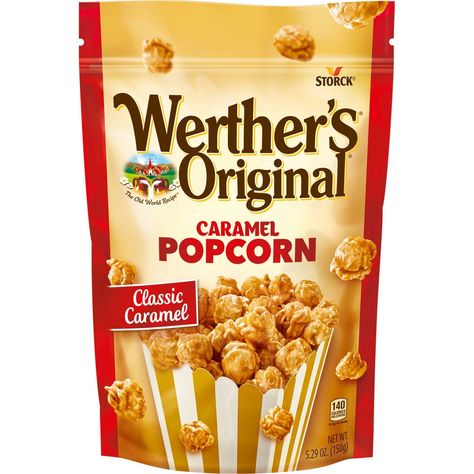 Werther's Popcorn Werthers Original, Popcorn Mix, Salted Pretzel, Popcorn Snacks, Candy Popcorn, Cinnamon Cookies, Butter Popcorn, Caramel Popcorn, Caramel Flavoring