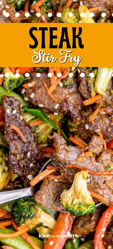 Teriyaki Sirloin Steak Recipes, Cubed Steak Stir Fry, Stir Fry Recipes Steak Easy, Ribeye Stir Fry, Steak Stirfry Recipes Easy Meals, Easy Stir Fry Recipes Beef Flank Steak, Crockpot Steak Stir Fry, Steak Rice And Veggies, Beef Stir Fry Blackstone