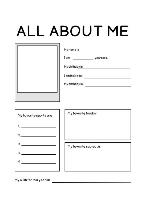 Slambook Design, Notebook Design Diy, Fill The Jars Template, Student Profile, Ela Worksheets, About Me Template, Profile Ideas, Student Portfolios, My Favourite Subject