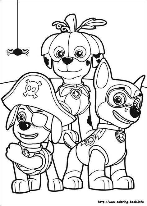 Nick Jr Coloring Pages, Paw Patrol Halloween, Halloween Coloring Pictures, Pictures To Print, Imprimibles Paw Patrol, Paw Patrol Printables, Halloween Coloring Pages Printable, Tovad Ull, Free Halloween Coloring Pages