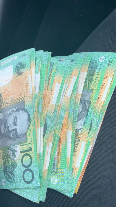 Australian Money Stacks, Money Australian Cash Aesthetic, Money Australian Cash, Money Aesthetic Australia, Australian Money Aesthetic, Vision Board Australia, Exam Pics For Dp, Australian Money, Financial Budget Planner