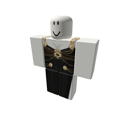 Black And Gold Outfit, Blocksburg Outfit Codes￼, Code Clothing, Pic Code, Imvu Outfits Ideas Cute, Bloxburg Decals Codes, Roblox Guy, Roblox T Shirts, Black Hair Roblox