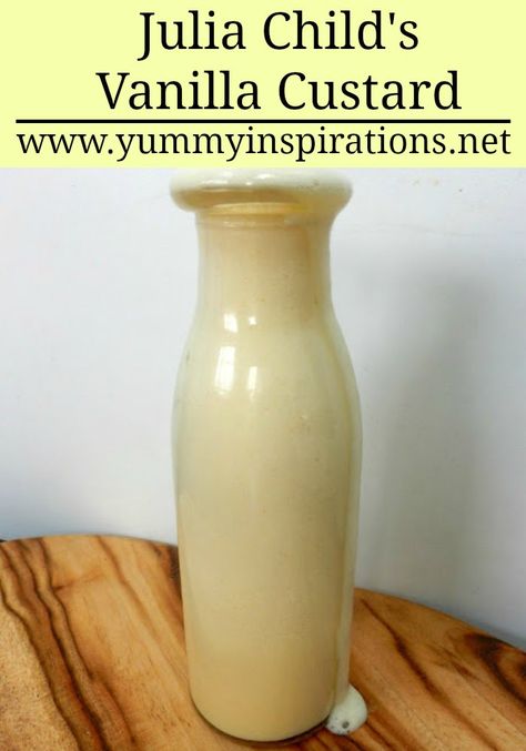 Homemade Custard Recipe, Pudding Sauce, French Creme, Vanilla Custard Recipe, Custard Recipe Easy, Julia Child Recipes, Custard Sauce, Custard Recipe, Baked Custard