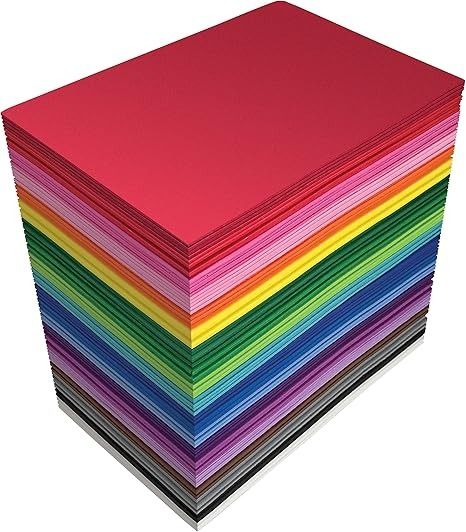 Amazon.com: Better Office Products 100 Pack EVA Foam Sheets, 5.5 x 8.5 Inch, Assorted Colors (20 Colors), 2mm Thick, for Arts and Crafts, 100 Sheets : Better Office Products: Arts, Crafts & Sewing Foam Sheet Crafts, Foam Boards, Craft Foam, Door Decorations Classroom, Kids Classroom, Foam Sheets, Scrapbooking Diy, Foam Crafts, Creative Hobbies