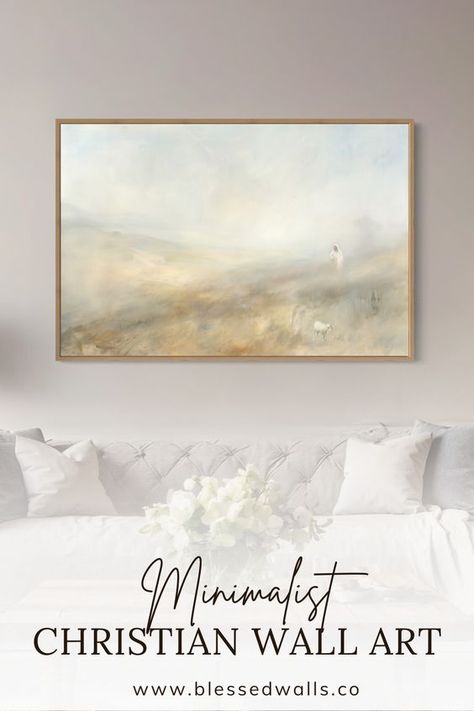 Simple Christian wall art that speaks volumes. Clean designs for modern homes seeking subtle yet powerful faith reminders. Browse our collection of understated, spiritual prints to refresh your walls and nurture your faith daily. #MinimalistChristianArt #FaithInspiredDecor #ModernChristianHome Subtle Christian Art, Faith Reminders, Spiritual Prints, Contemporary Christian Art, Scripture Wall Decor, Modern Christian Art, The Lost Sheep, Uplifting Bible Verses, Spiritual Home