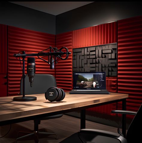 Podcast Design Studio, Live Studio Design, Podcast Studio Background, Masculine Podcast Studio, Pod Cast Set Design, Modern Podcast Studio, Podcast Backdrops, Podcast Background Design, Studio Podcast Design