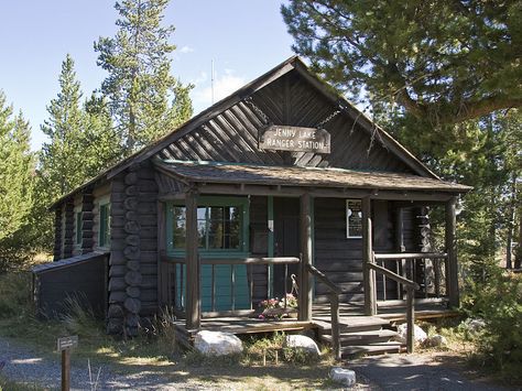 Ranger Station Decor, Ranger Cabin, Female Park Ranger, Forest Service Cabins, Park Ranger Aesthetic, Northwest Aesthetic, Ranger Aesthetic, Ranger Station, Jenny Lake