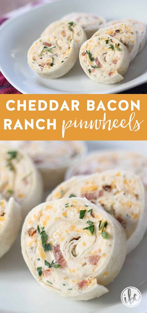 Step up your appetizer game with these delightful Cheddar Bacon Ranch Pinwheels. Bursting with flavor and so simple to make, they're perfect for any party or holiday gathering. These are a must-try appetizer recipe everyone is going to love! Best Pinwheels, Cheap Finger Foods For Parties, Bacon Cheddar Ranch Pinwheels, Bacon Ranch Pinwheels, Ranch Pinwheels, Crispy Oven Fried Chicken, Simple Appetizer, Pinwheel Appetizers, Christmas Appetizer