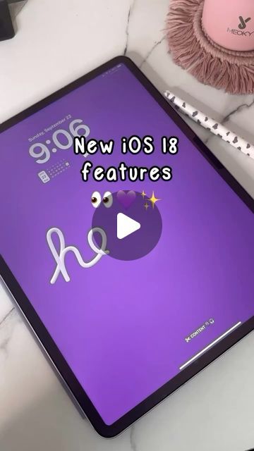 Chaffanie Naycole | Digital Planning | Goodnotes on Instagram: "iPadOS 18 features 👀⬇️

Here are a few of the new iPadOS 18 features! 

🌟Homescreen Customization - you can resize widgets and change the color of apps
🌟Control Center Customization - you can reorder and resize features in your iPad’s control center
🌟Calculator (my fave) - take math notes and calculator solves most equations and expressions for you. You can even insert a graph.
🌟Lock Apps - you can lock apps to prevent being opened by others using your iPad
🌟Smartscript - this feature automatically cleans up your handwriting

Have you tried any of these?

In this reel:
📱iPad Air M2 13” & Apple Pencil

#ipados #ios #ios18 #ipad #apple #ipadair #ipadpro #ipadsetup #ipadapp" Ipad Pro 13 Inch Wallpaper, Clean Ipad Homescreen, Ipad Air M2, Ipad Pro Home Screen Layout, Cute Ipad Lockscreen, Ipad Apps Must Have, Ipad Set Up Ideas Homescreen, Ipad Theme Ideas, Ipad Set Up