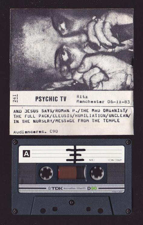 Psychic Tv, The Hacienda, Dark City, Album Cover Art, Heart Art, Art Journal Inspiration, Cassette Tapes, Jesus Quotes, Design Reference