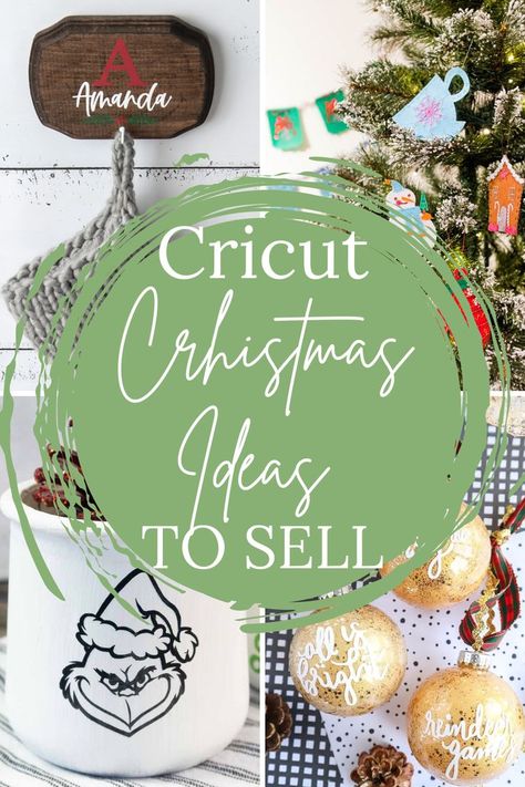 Cricut Christma Ideas to Sell Christmas Ideas To Sell, Cricket Joy Projects Craft Ideas, Cricut Projects Christmas, Diy Christmas Crafts To Sell, Ideas To Sell, Cricut Projects Easy, Vinyle Cricut, Cricut Christmas Ideas, Christmas Crafts To Sell