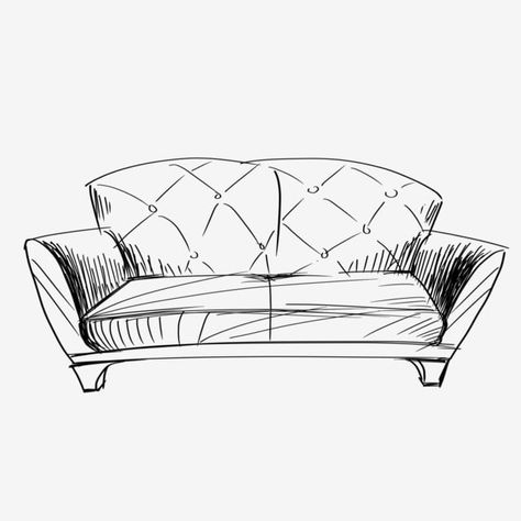 comfortable sofa,couch,interior decoration,cartoon sofa,sofa decoration,furniture,home,sofa illustration,seat,home clipart,drawing clipart,line clipart,couch clipart Couch Drawing Sketches, Sofa Illustration Drawings, Couch Drawing Easy, Drawing Of A Couch, Sofa Drawing Reference, Sofa Drawing Sketch, How To Draw A Couch, Couch Reference Drawing, Couch Drawing Reference