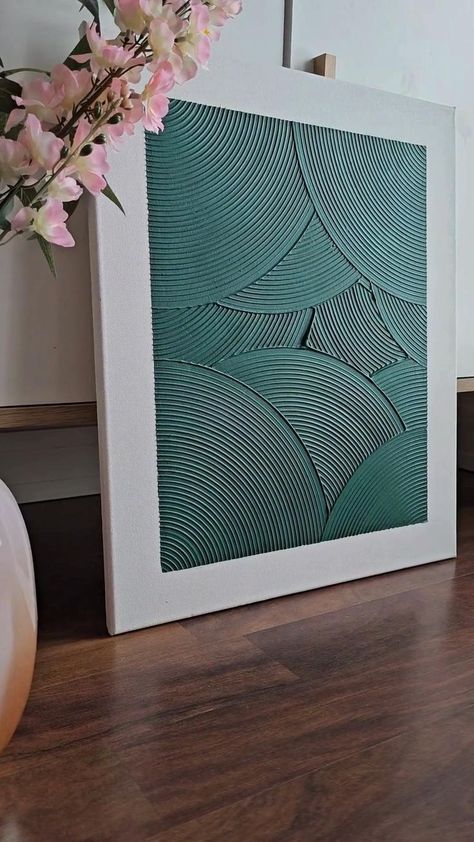 Cuadros Diy, Diy Abstract Canvas Art, Abstract Art Diy, Plaster Wall Art, Diy Canvas Wall Art, Diy Wall Art Decor, Texture Paste, Diy Artwork, Textured Canvas Art