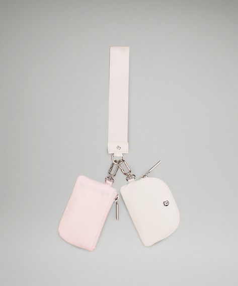 Dual Pouch Wristlet | Women's Bags,Purses,Wallets | lululemon Bags Non Designer, Lululemon Dual Pouch Wristlet Pink, Cute Simple Purse, Christmas Items For Teens, Lululemon Wristlet Keychain, Lululemon Toiletry Bag, Dual Wristlet Lululemon, Non Expensive Birthday Gifts, Lulu Wallet Keychain