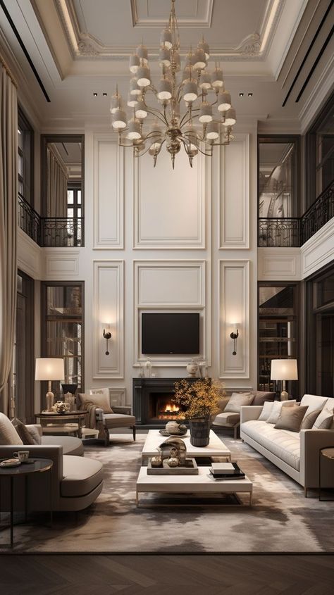 Classic Living Room Interior Design, Neoclassic Interior, Neoclassical Interior Design, Mansion Living, Old Money House, Neoclassical Interior, Luxury Living Room Design, American House, Classic Interior Design