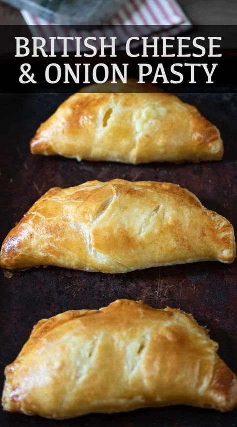 Cheese And Onion Pasty, Hand Pies Savory, Pasties Recipes, British Cooking, Cheese Potato, Hand Pie Recipes, Scottish Recipes, Savory Pastry, British Baking