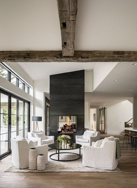 What is Colorado's Favorite Interior Design Style? - Colorado Homes & Lifestyles Napa Style, Love S, Colorado Homes, Lego Architecture, White Furniture, Design Living Room, Fireplace Design, A Living Room, Farmhouse Living