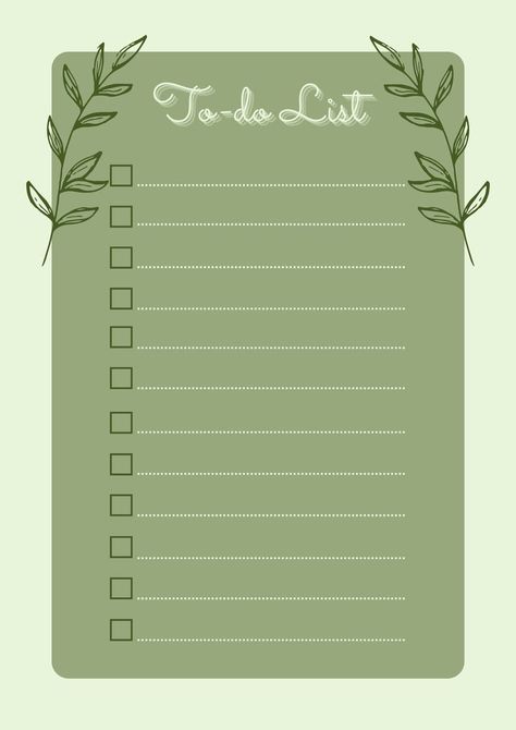 To Do Lists Aesthetic, Sage Green Aesthetic, Shopping List Template, To Do List Template, Free Planner Templates, خريطة ذهنية, Capas Samsung, Notebook Templates, To Do Lists Printable