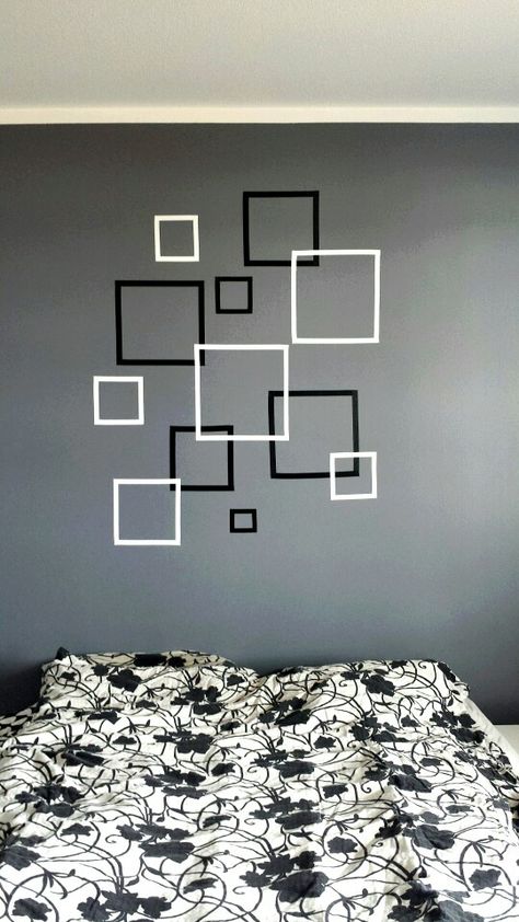 Aesthetic Wall Paint, Room Paint Designs, Walle Tattoo, Geometric Wall Paint, Wall Paint Patterns, Paint Wall Art, Wall Painting Living Room, Goth Bedroom, House Wall Design