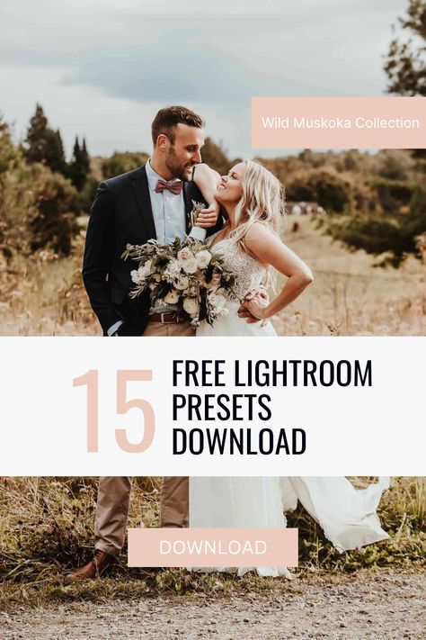 Free Lightroom Presets - Wild Muskoka Collection Download Here Free Lightroom Presets Wedding, Wedding Photography Editing, Instagram Photoshop, Lightroom Presets Wedding, Photoshop Presets, Wedding Presets, Professional Lightroom Presets, Presets Download, Free Lightroom Presets