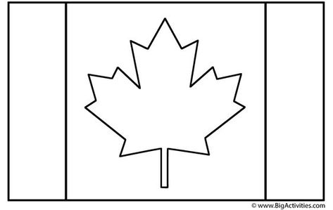 Canadian Flag - Coloring Page (Canada Day) Canada Flag Art, Canadian Flag Art, Canada Day Flag, Flag Coloring Pages, Canadian Flag, Flag Art, Canada Day, Flag Colors, Canada Flag