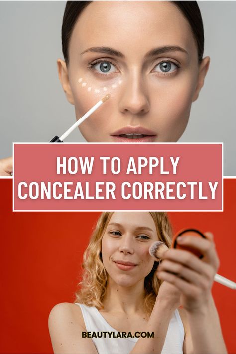 How to Apply Concealer Correctly Where Do You Apply Concealer, Where Does Concealer Go On Your Face, Applying Concealer Tutorials, How To Put Concealer On, Where To Put Concealer, Concealer Tips How To Apply, Where To Apply Concealer, Concealer Placement, Concealer Tricks