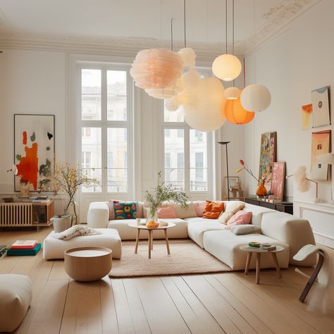 White And Neon Living Room, Colourful Living Room, Apartment Decor Inspiration, Apartment Inspiration, Eindhoven, Living Room Inspo, A Living Room, Dream House Decor, My New Room