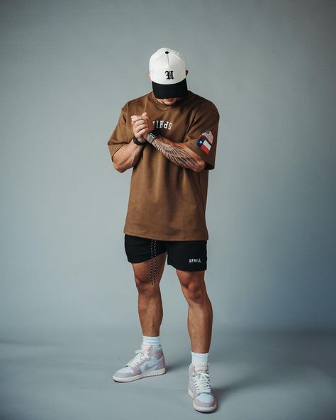 JASON LUCERO | 7.28.23 🗓️ WE’RE BACKKKKK! The official date for the @uphillbattle.co will be next Friday July 28th! A LOT of time & thought went into… | Instagram Oversized Tshirt Outfit Gym Men, Buff Guy Outfits Mens Fashion, Streetwear Men Poses, Casual Gym Outfit Men, Men’s Gym Fashion, Men Sporty Outfits, Black Oversized Tshirt Outfit Men, Winter Gym Outfit Men, Streetwear Men Outfits Casual