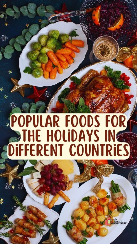 During the holiday season, people across the globe come together to celebrate and create memories. One of the key aspects of these celebrations is the food and each country has its own unique dishes that are closely tied to their holiday traditions. So, what are the popular foods for the holidays in different countries? From mouthwatering desserts to savory main courses, these iconic dishes play a significant role in bringing people together and adding a festive touch to the holidays. Traditional Dishes From Around The World, Traditional American Christmas Food, Christmas Foods From Around The World, Christmas Dinners Around The World, Christmas Dishes From Around The World, Christmas Recipes From Around The World, Traditional New Years Day Food, International Potluck Ideas, Christmas Dinner Around The World