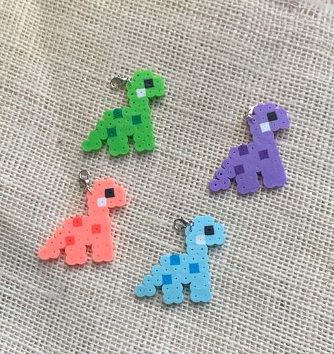 BEAD BUDDY PATTERNS #BeadPatterns Cute Pearled Bead Ideas, Beads Iron Pattern, Dinosaur Pearl Beads, Cute Peler Beads Ideas, Sully Perler Beads, Perla Bead Ideas, Peer Bead Ideas, Fuse Bead Keychains, Cute Bead Art