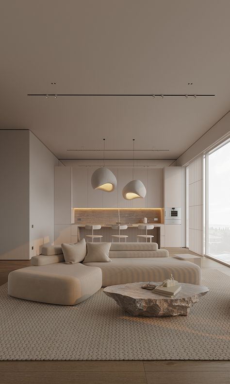 Bilik Kecil, تصميم للمنزل العصري, Living Room Design Decor, Home Design Living Room, Minimalist Interior Design, Minimalism Interior, Dream House Interior, Ideas Living Room, Design Living Room