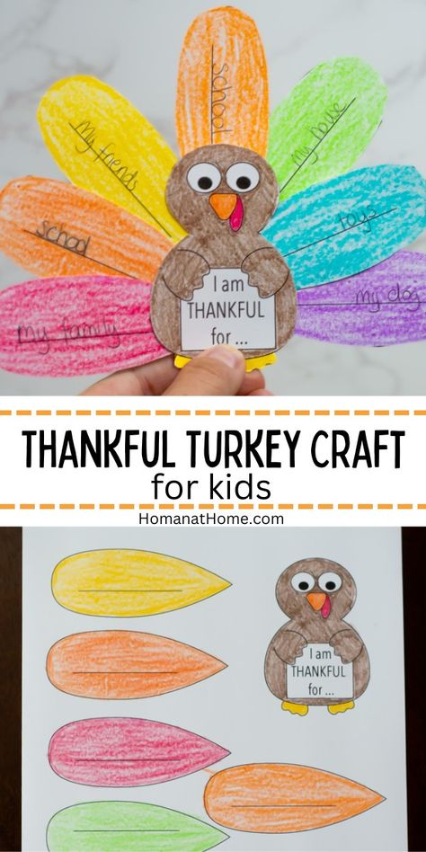 Thankful Crafts, Turkey Crafts Kids, Thankful Turkey, Thanksgiving Crafts Preschool, Thanksgiving Classroom, November Crafts, Thanksgiving Activities For Kids, Thanksgiving Preschool, Thanksgiving Art