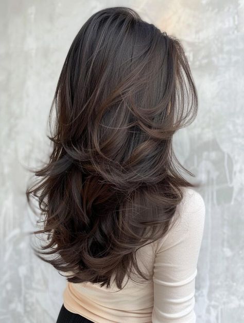 Stunning Layered Haircuts for Long Hair: Styles & Maintenance Tips Haircut Ideas For Girls Layers, Layers For Very Long Hair, Layered Hair From Back, Long Hair Layered Cut, Layer Haircuts For Medium Hair, Cute Layers For Long Hair, Short Layered Haircuts On Long Hair, Layered Haircuts For Long Wavy Hair, Layers In Brown Hair