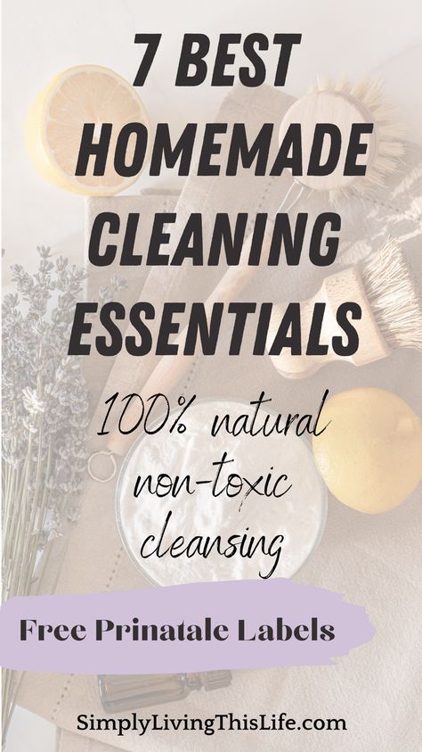 EASY DIY natural homemade cleaners to get you started cleaning naturally in your home today. Ditch the toxic chemical conventional cleaners for these natural homemade cleaning products. Natural living is healthy & eco friendly! Diy Natural Shower Cleaner, Diy Non Toxic Cleaning Products, Toxin Free Cleaning Products, Eco Friendly Home Products, Natural Home Products, Homemade Cleaners Recipes Diy, Nontoxic Cleaning Products Diy, Best Natural Cleaning Products, Diy Non Toxic Dish Soap