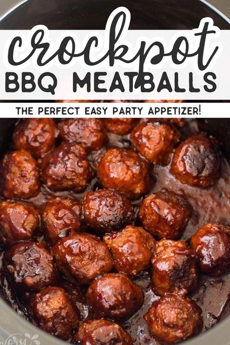 Crockpot Bbq Meatballs, Appetizer Crockpot, Bbq Meatballs Crockpot, Crockpot Appetizers, Bbq Meatballs, Appetizer Meatballs, Crock Pot Meatballs, Slow Cooker Meatballs, Slow Cooker Bbq