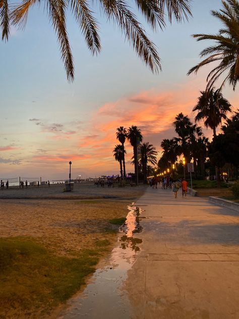 #salou #spain #summer #sky #sunset #calm #beach #pinterest #blog #blogger #photography #holiday #vacation #evening #travel #trip Salou Spain Aesthetic, Spain Beach Aesthetic, Beach Pinterest, Sunset Spain, Salou Spain, Summer Scenery, Calm Beach, Spain Summer, Spain Aesthetic