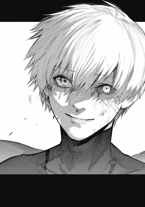 An Anime, White Hair, Tokyo Ghoul, Anime Character, Tokyo, Black And White, Hair, Anime, Blue