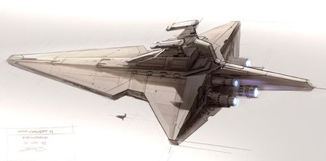 Star Destroyer Drawing, Star Wars Starfighter, Imperial Star Destroyers, Clone Wars Art, Star Wars Imperial, Star Wars Prequels, Movie Design, Star Wars Spaceships, Space Craft