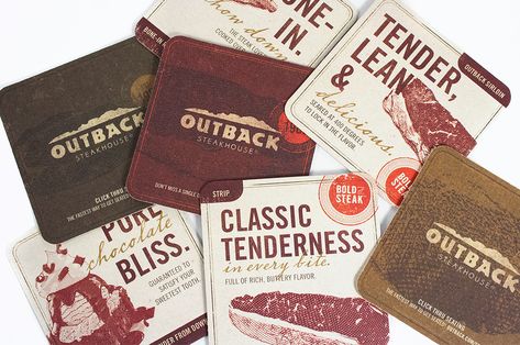 Check out this @Behance project: “Outback Steakhouse” https://www.behance.net/gallery/25405637/Outback-Steakhouse Steakhouse Design, Steakhouse Steak, Dining Menu, Outback Steakhouse, Cafe Branding, Brand Architecture, Fast Casual, New Menu, Beef Jerky