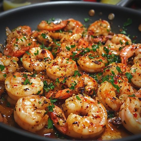 Prawn Garlic Butter, Cajun Prawns, Butter Prawns, Butter Prawn, Seafood Delight, Garlic Prawns, Instagram Recipes, Red Chili Flakes, Trending Recipes