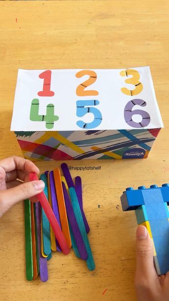 Number Counting, Learning To Count, Numbers Printable, Popsicle Sticks, The Numbers, Last Day, Hands On, For Kids