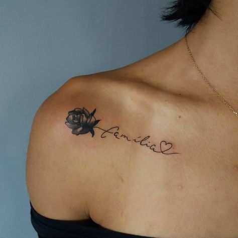 Collar Bone Tattoo Quotes, Rose Tattoo With Name, Bone Tattoos, Skeleton Hand Tattoo, Rose Tattoo Design, Collar Bone Tattoo, Collar Bone, Name Tattoos, Tattoo Designs For Women