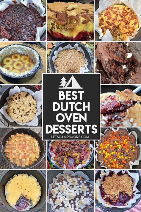 Dutch Oven Open Fire Recipes, Cooking While Camping, Dutch Oven Over Campfire, Camp Dutch Oven Recipes Outdoor Cooking, Campfire Cooking Dutch Oven, Dutch Oven Apple Crisp Camping, Campfire Dutch Oven Desserts, Cast Iron Dutch Oven Recipes Desserts, Coleman Stove Recipes Camping