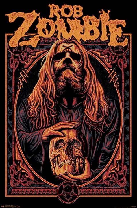 Amazon.com: Trends International Rob Zombie-Warlock Wall Poster, 22.375" x 34", Premium Unframed Version : Everything Else Metal Posters Art, Zombie Wallpaper, Party Bedroom, Rock Poster Art, White Zombie, Rock Band Posters, Heavy Metal Art, Rob Zombie, Glam Metal