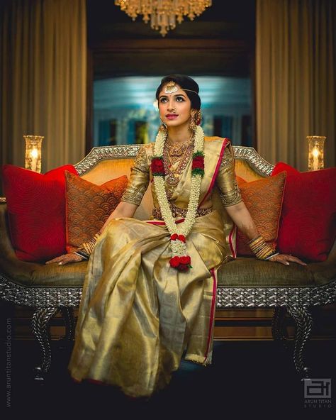 The Royal bride 😍🥰   Beautiful click by Arun Titan Kerala Wedding Saree, South Indian Wedding Saree, South Indian Bride Saree, Bridal Sarees South Indian, Indian Bridal Sarees, Wedding Saree Blouse, Wedding Saree Blouse Designs, Wedding Saree Collection, Indian Silk Sarees