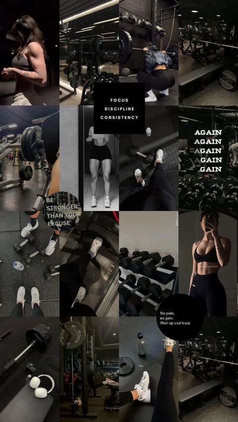 Wallpaper Fitness Women, Fitness Wallpaper Women, Motivation To Workout Wallpaper, Winter Arc Women Gym, Workout Inspo Wallpaper, Gym Girl Motivate, Gym Body Wallpaper, Black Fit Woman Aesthetic, Women Motivation Wallpaper