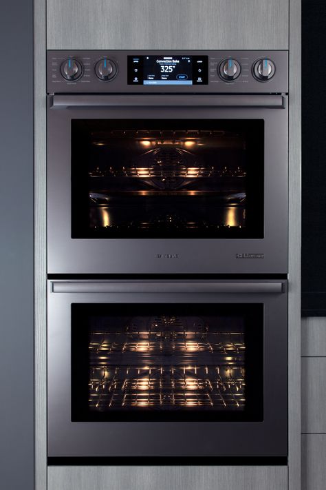 Samsung Home, Products Aesthetic, Samsung Appliances, Electronic Appliances, Smart Home Appliances, Built In Ovens, Double Oven, Smart Technologies, Home Security Systems