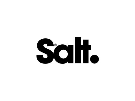 Salt logotype Salt Logo, Ideal Logo, News Logo, Bold Logo Design, Typographic Logo Design, Pet Logo Design, Care Logo, Restaurant Logo Design, Logotype Design